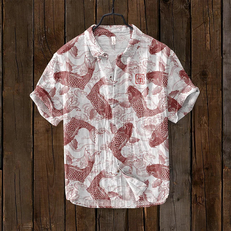 Maqiato | Men's Japanese Print Shirt