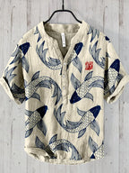 Maqiato | Men's Japanese Print Shirt