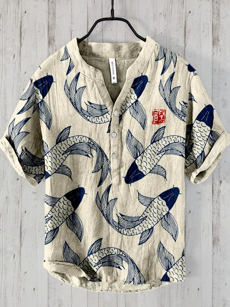 Maqiato | Men's Japanese Print Shirt