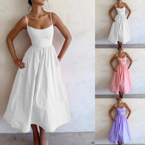 Women’s Elegant Spaghetti Strap Summer Dress