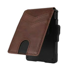Mens Genuine Leather Card Holder With Metal Details