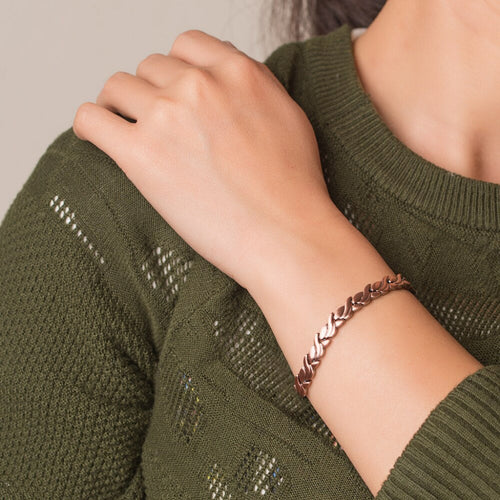 Fashion Copper Bracelet and Ring Set