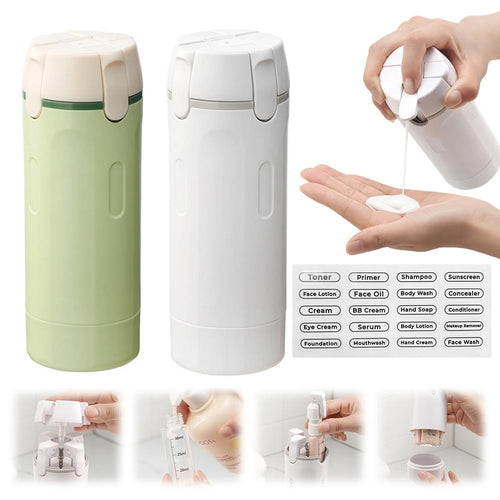 4-in-1 Travel Toiletry Bottle Set with Leak-Proof Design