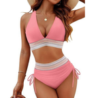 Fashion Women's High Waist Bikini Split Suit