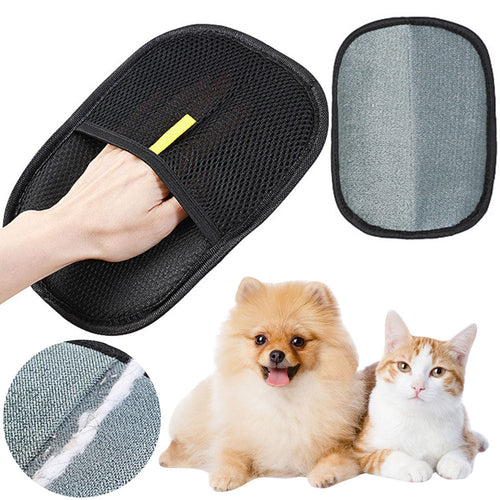 Double-Sided Pet Hair Deshedding Mitt