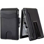 Mens Genuine Leather Card Holder With Metal Details