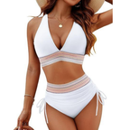 Fashion Women's High Waist Bikini Split Suit