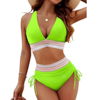Fashion Women's High Waist Bikini Split Suit