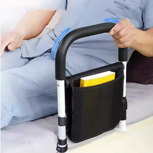 Adjustable Bed Rail with Support Handle