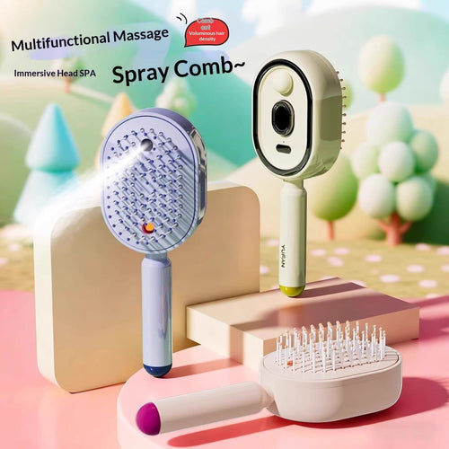 Electric Spray Massage Comb for Hair Care