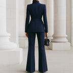 Elegant High-Neck 2-Piece Suit Set