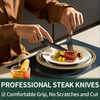 Maqiato | 24-Piece Black Stainless Steel Cutlery Set