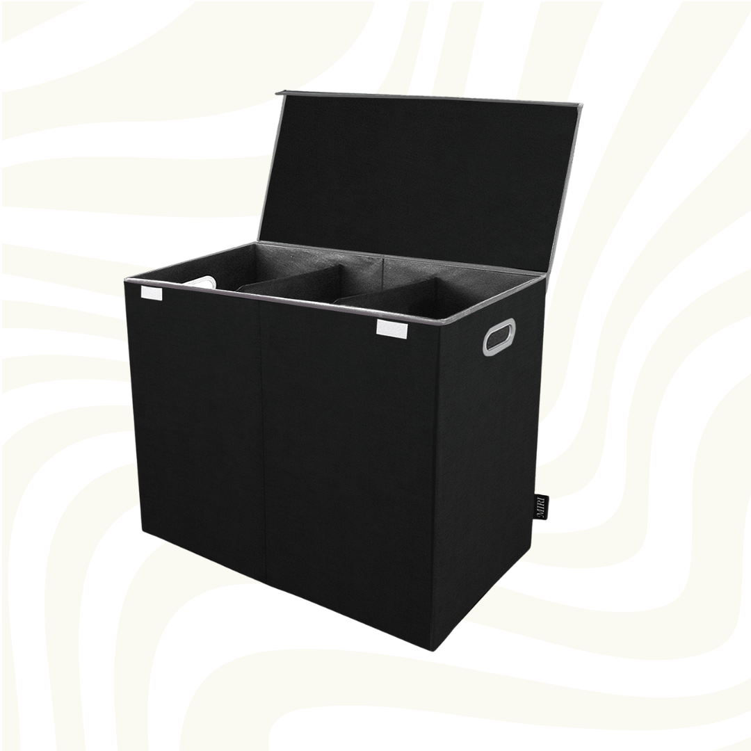 Maqiato | 3-Compartment Laundry Hamper with Lid
