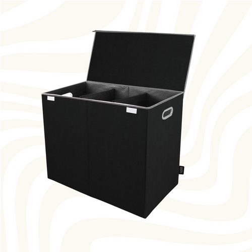 Maqiato | 3-Compartment Laundry Hamper with Lid