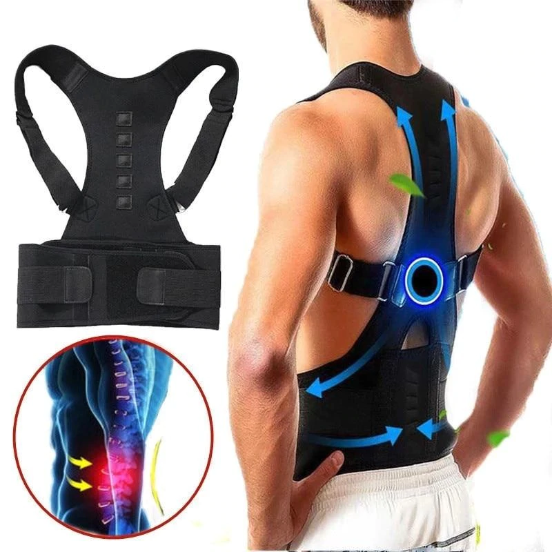 Maqiato | Adjustable Magnetic Back Support Belt in Black