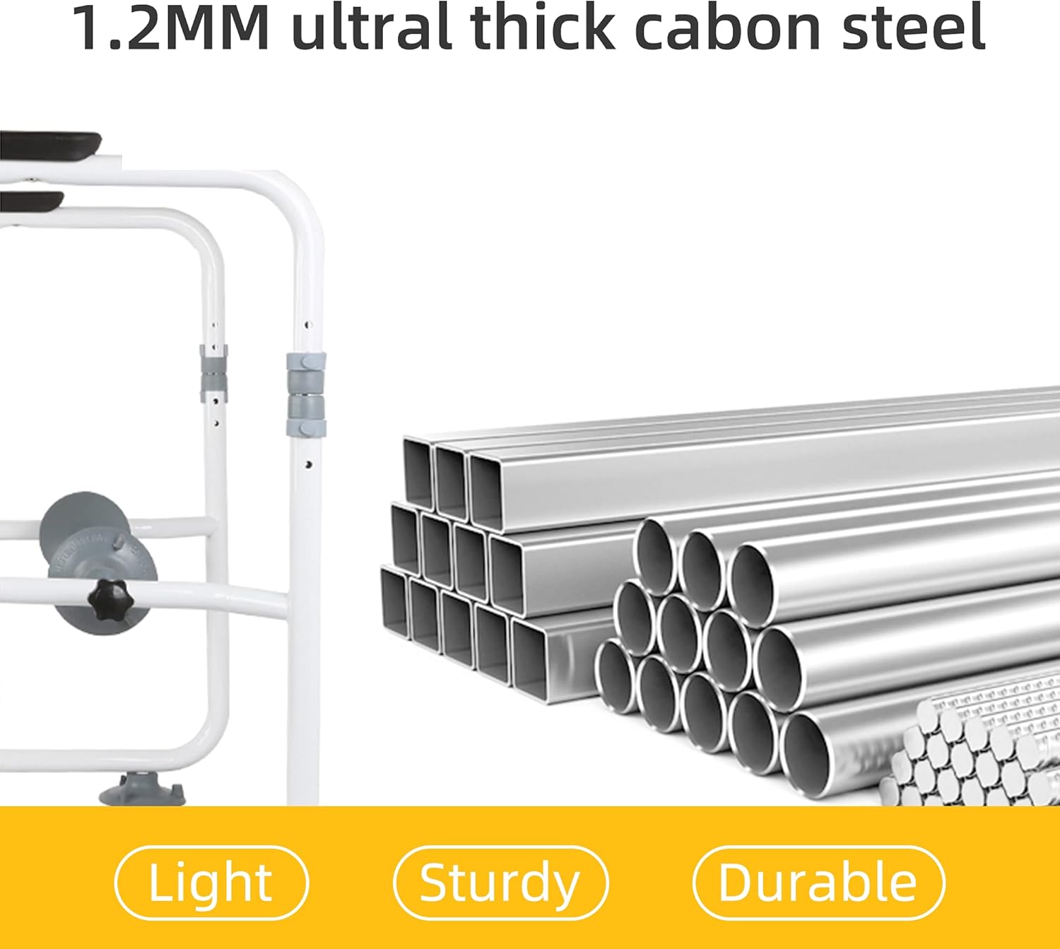 Maqiato | Adjustable Toilet Safety Frame with Rails