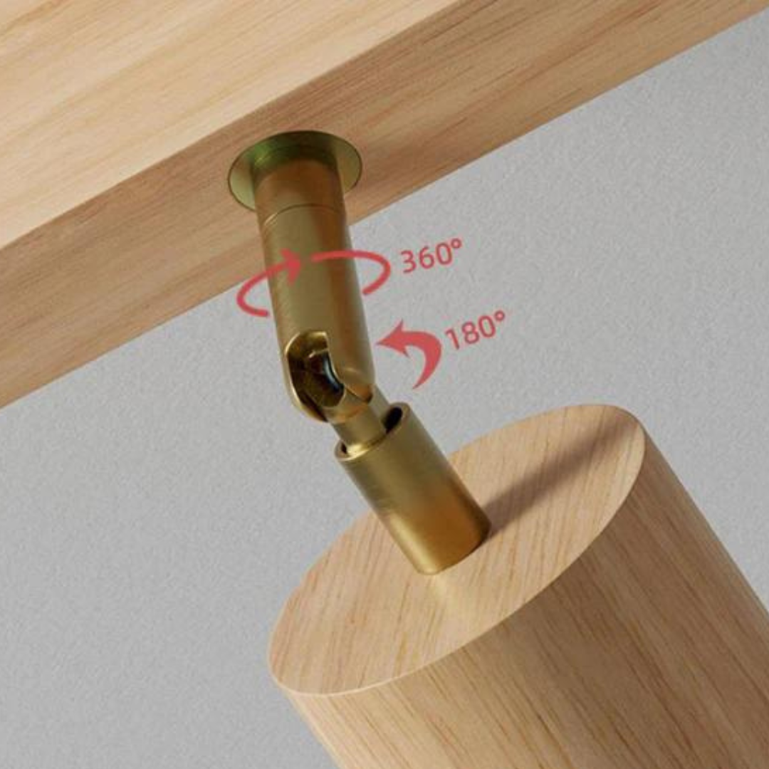 Maqiato | Adjustable Wooden Ceiling Spotlight