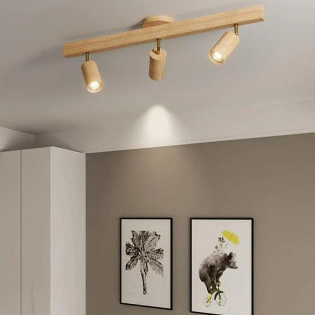 Maqiato | Adjustable Wooden Ceiling Spotlight