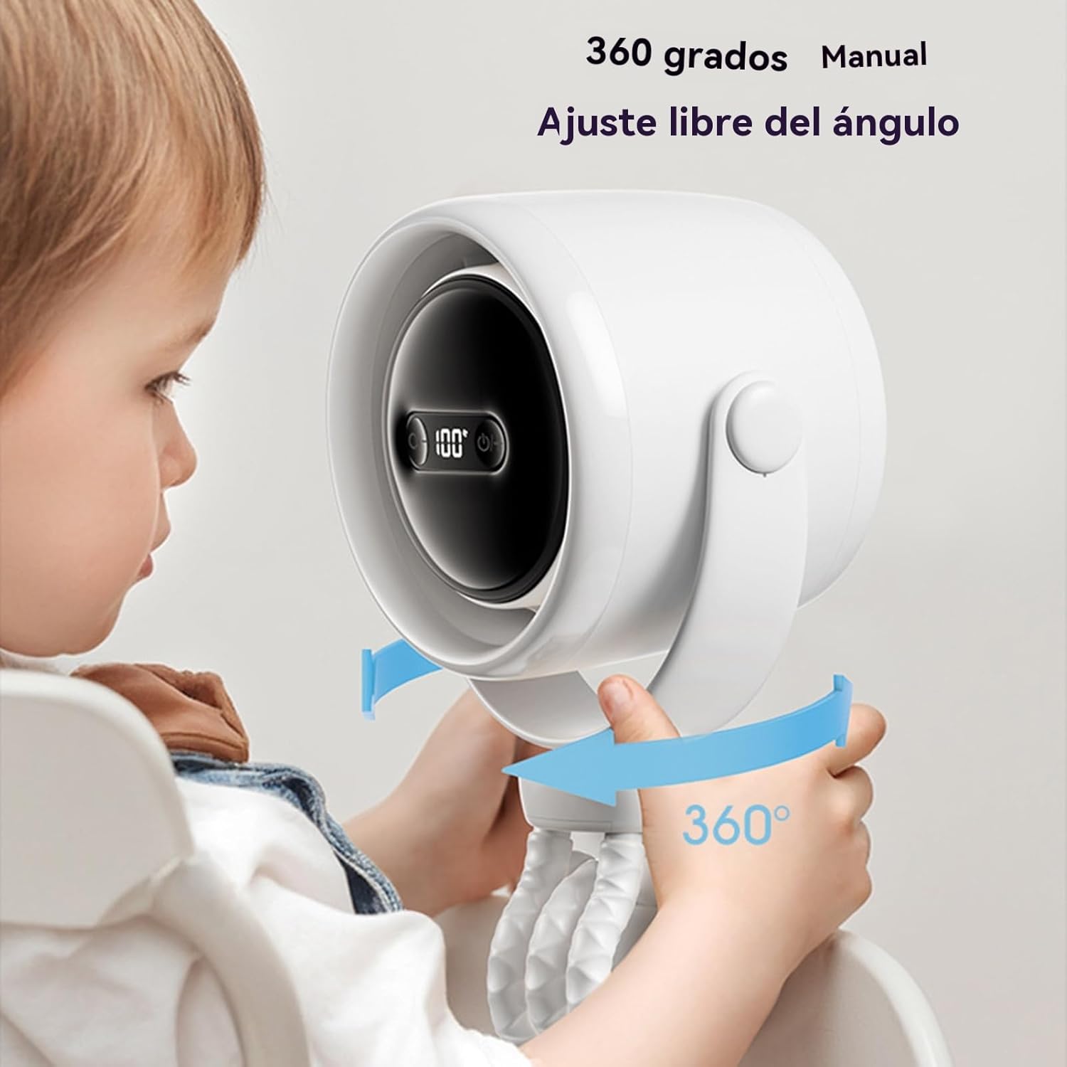 Maqiato | Clip-On Stroller Fan with Night Light