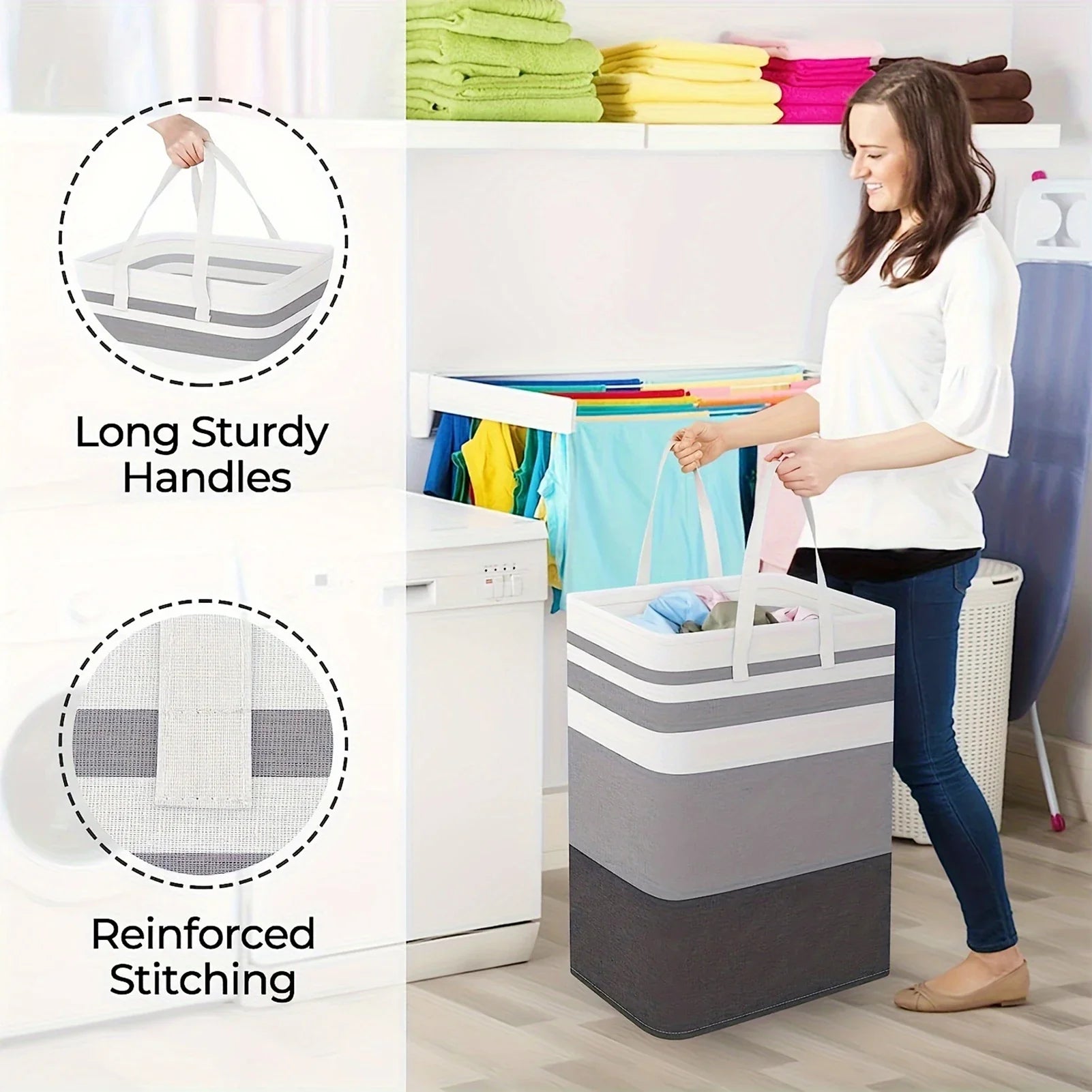 Maqiato | Collapsible Laundry Hamper with Handles