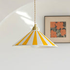 Maqiato | Cone Glass Pendant Light in Colorful Stripes