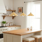 Maqiato | Cone Glass Pendant Light in Colorful Stripes
