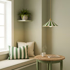 Maqiato | Cone Glass Pendant Light in Colorful Stripes