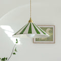 Maqiato | Cone Glass Pendant Light in Colorful Stripes