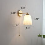 Maqiato | Contemporary Glass & Brass Wall Light