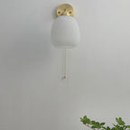 Maqiato | Contemporary Glass & Brass Wall Light