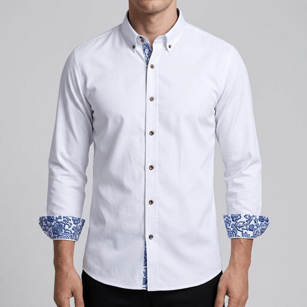 Maqiato | Contrast patterned dress shirt