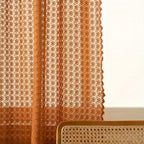 Maqiato | Crochet Boho Sunlight-Filtering Curtain