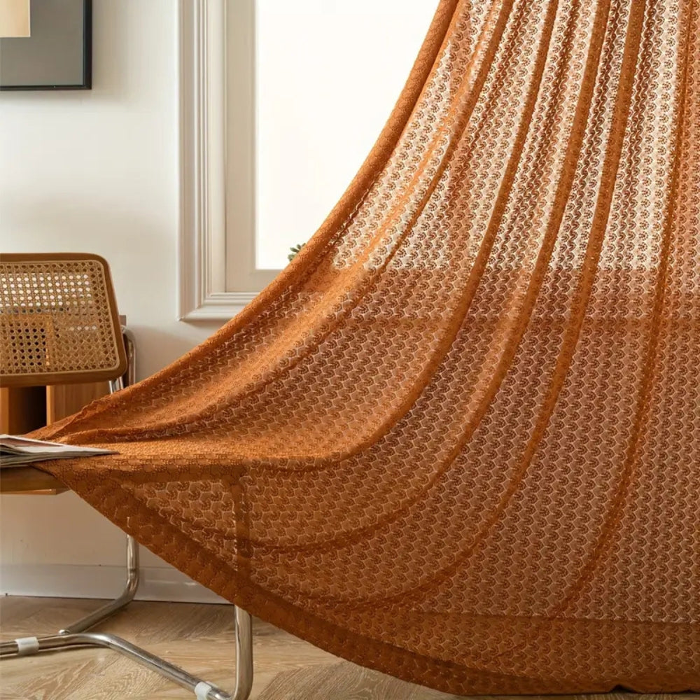 Maqiato | Crochet Boho Sunlight-Filtering Curtain