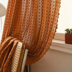 Maqiato | Crochet Boho Sunlight-Filtering Curtain