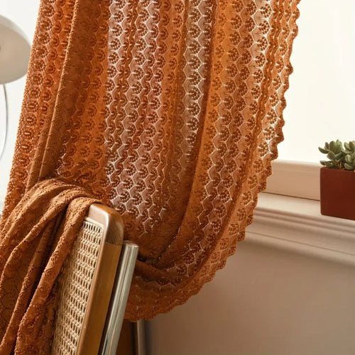 Maqiato | Crochet Boho Sunlight-Filtering Curtain