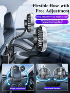 Maqiato | Dual-Head Rear Seat Car Fan