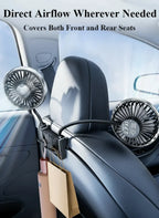 Maqiato | Dual-Head Rear Seat Car Fan