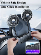 Maqiato | Dual-Head Rear Seat Car Fan