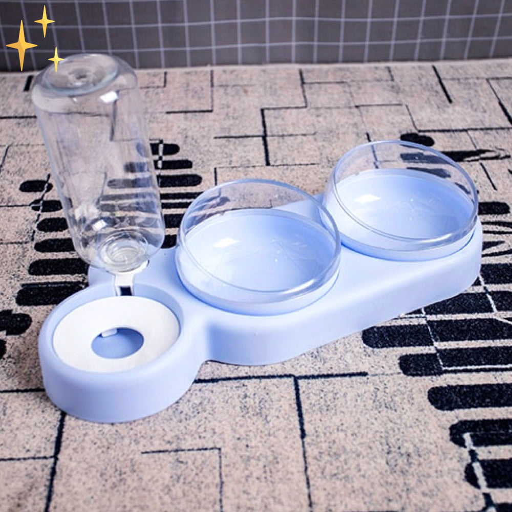 Maqiato | Dual Pet Bowl with Automatic Water Dispenser