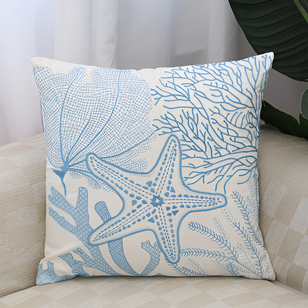 Maqiato | Embroidered Ocean Cushion Cover