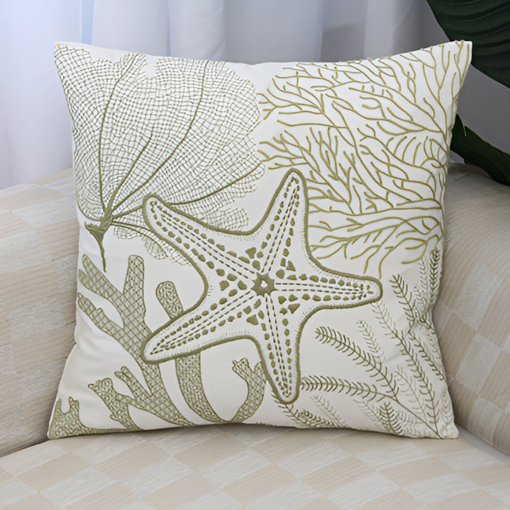 Maqiato | Embroidered Ocean Cushion Cover