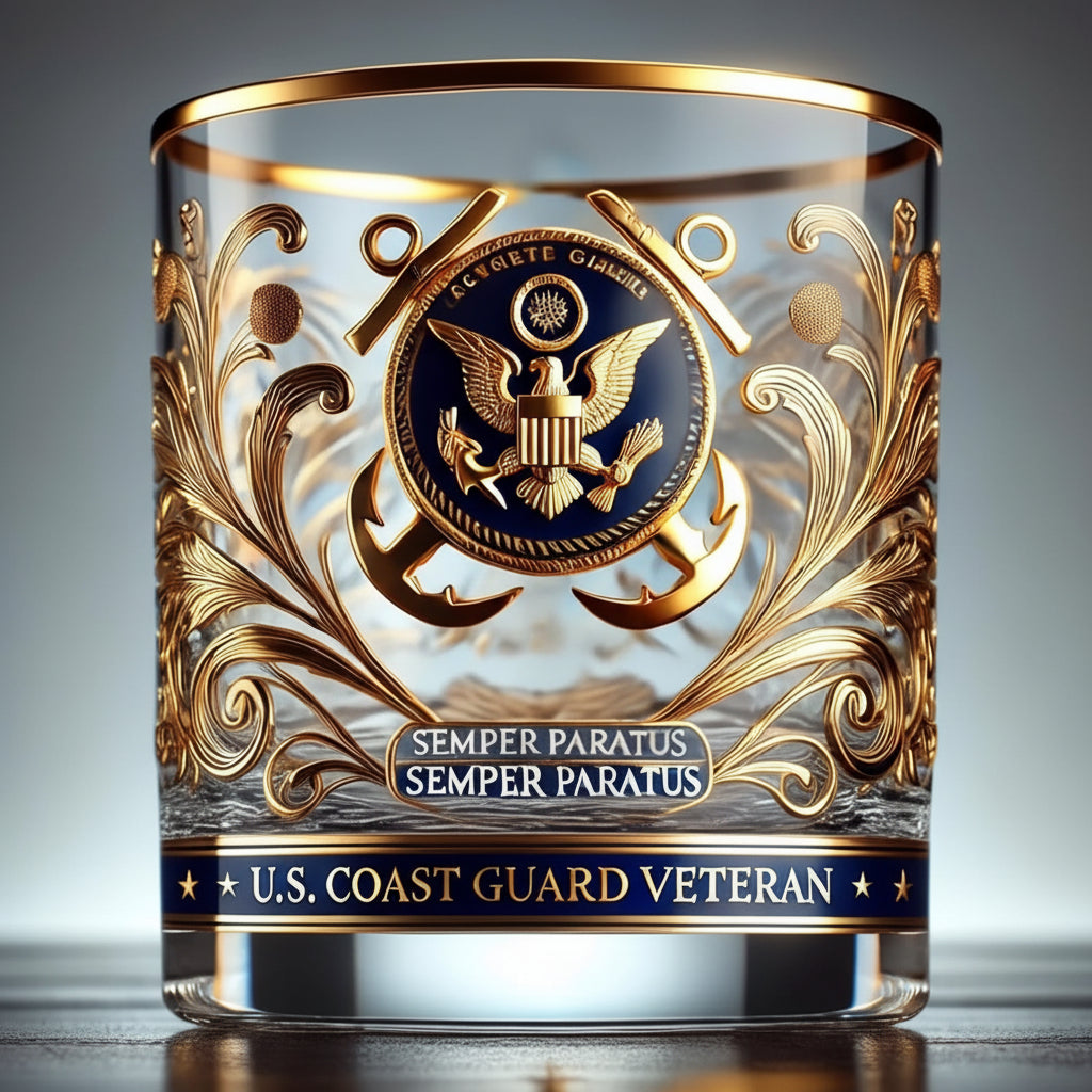 Maqiato | Engraved Glass Veteran Memorial Decor