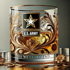 Maqiato | Engraved Glass Veteran Memorial Decor