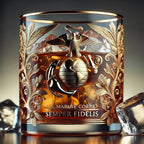 Maqiato | Engraved Glass Veteran Memorial Decor
