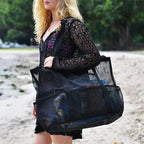 Maqiato | Foldable Mesh Beach Tote with 9 Pockets