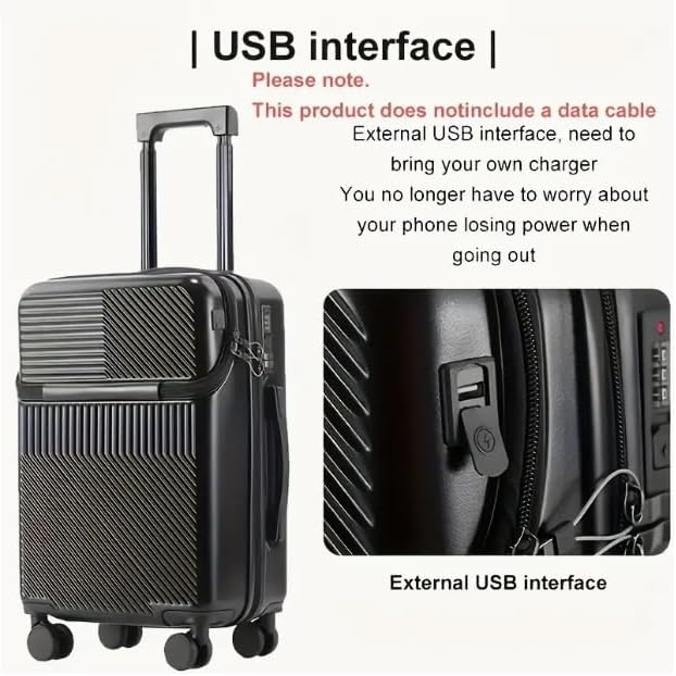 Maqiato | Hard Shell Carry-On with Cup Holder & USB Port