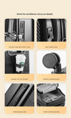 Maqiato | Hard Shell Carry-On with Cup Holder & USB Port