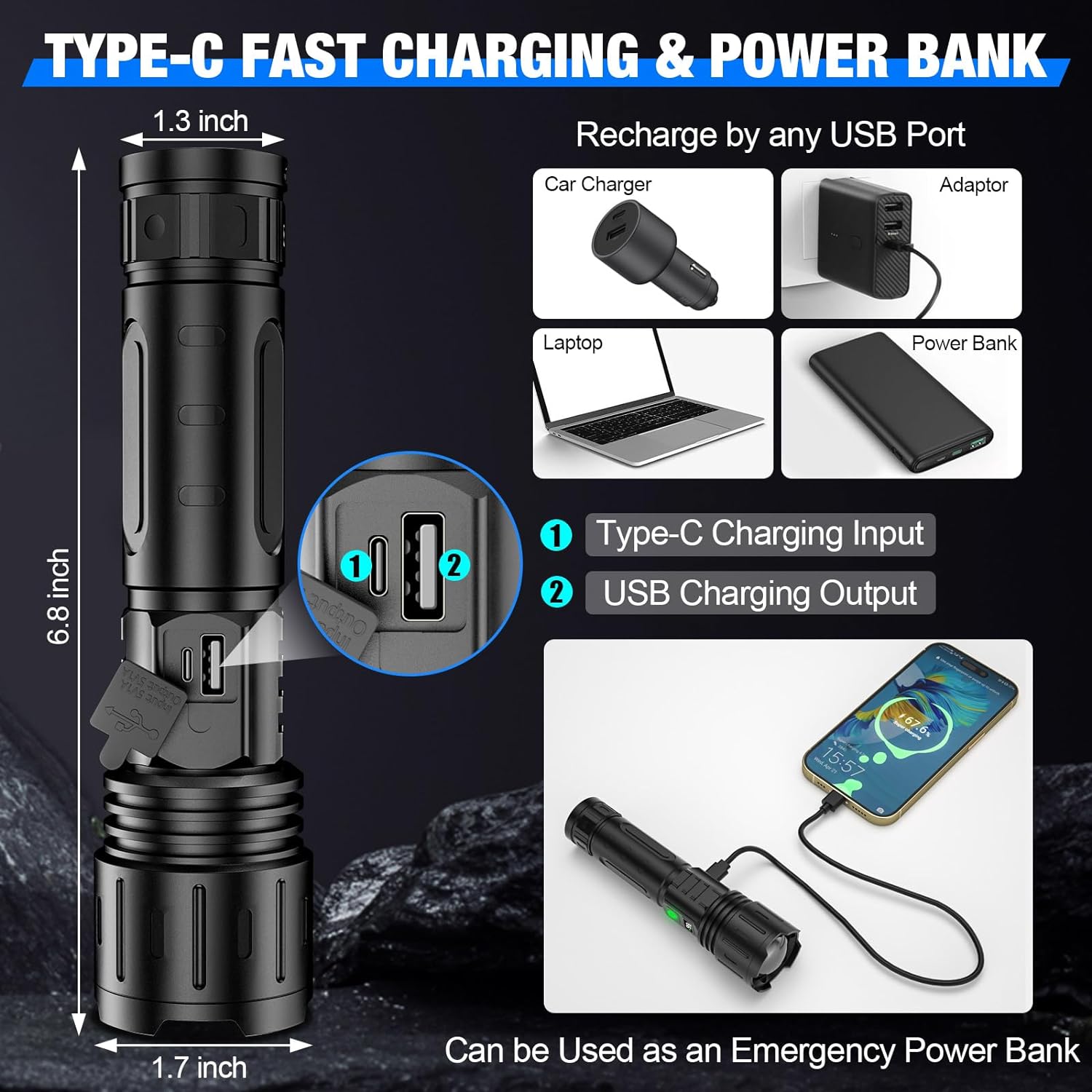Maqiato | High-Lumen LED Flashlight