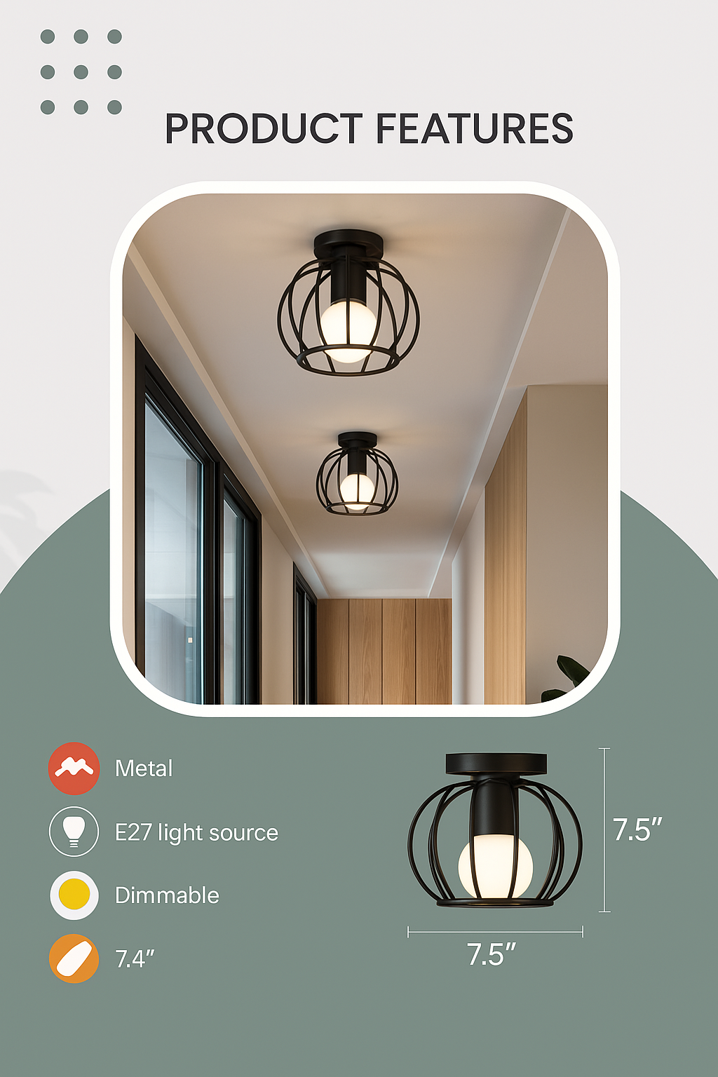 Maqiato | Industrial Open Design Ceiling Light