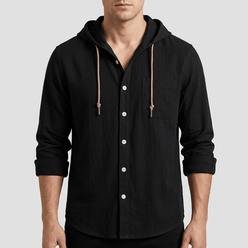 Maqiato | Lightweight hooded shirt with soft fabric